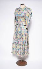 EGER VINTAGE 1980S MULTICOLOR FLORAL DRESS SUIT SET