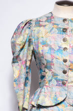 EGER VINTAGE 1980S MULTICOLOR FLORAL DRESS SUIT SET