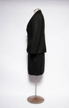 GIANFRANCO FERRE STUDIO VINTAGE 80S/90S BLACK TEXTURED SUIT