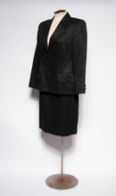 GIANFRANCO FERRE STUDIO VINTAGE 80S/90S BLACK TEXTURED SUIT