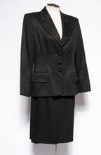 GIANFRANCO FERRE STUDIO VINTAGE 80S/90S BLACK TEXTURED SUIT