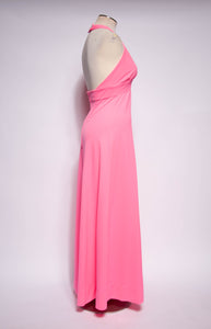 VINTAGE 1970S HIGHLIGHT PINK DISCO BARBIE GOWN