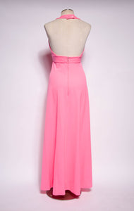 VINTAGE 1970S HIGHLIGHT PINK DISCO BARBIE GOWN