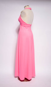 VINTAGE 1970S HIGHLIGHT PINK DISCO BARBIE GOWN