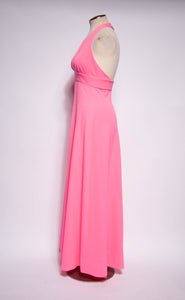 VINTAGE 1970S HIGHLIGHT PINK DISCO BARBIE GOWN